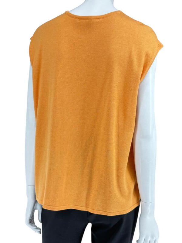 Shamask Tangerine Cashmere & Silk Twin Set – Size 2