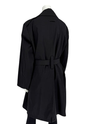 Jean Paul Gaultier Homme Black Belted Trench Coat – Size IT 50 / US 40