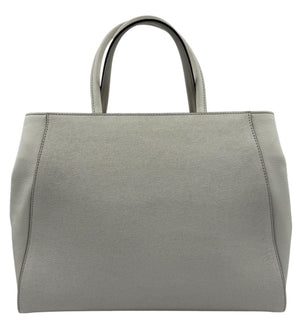Fendi Vitello Elite 2Jours Tote in White