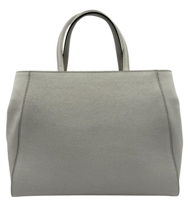 Fendi Vitello Elite 2Jours Tote in White