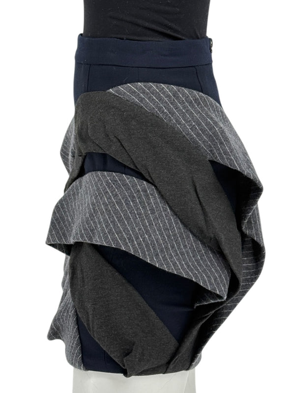 Yigal Azrouël Sculptural Layered Mini Skirt – Size 0