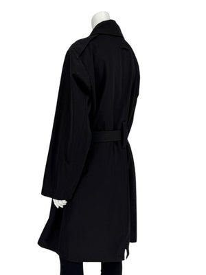 Jean Paul Gaultier Homme Black Belted Trench Coat – Size IT 50 / US 40