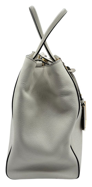 Fendi Vitello Elite 2Jours Tote in White