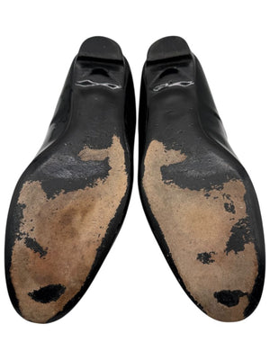 Roger Vivier Black Patent Leather Buckle Flats – Size 40