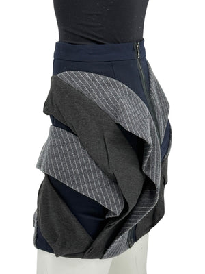 Yigal Azrouël Sculptural Layered Mini Skirt – Size 0