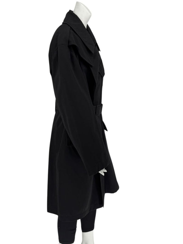 Jean Paul Gaultier Homme Black Belted Trench Coat – Size IT 50 / US 40