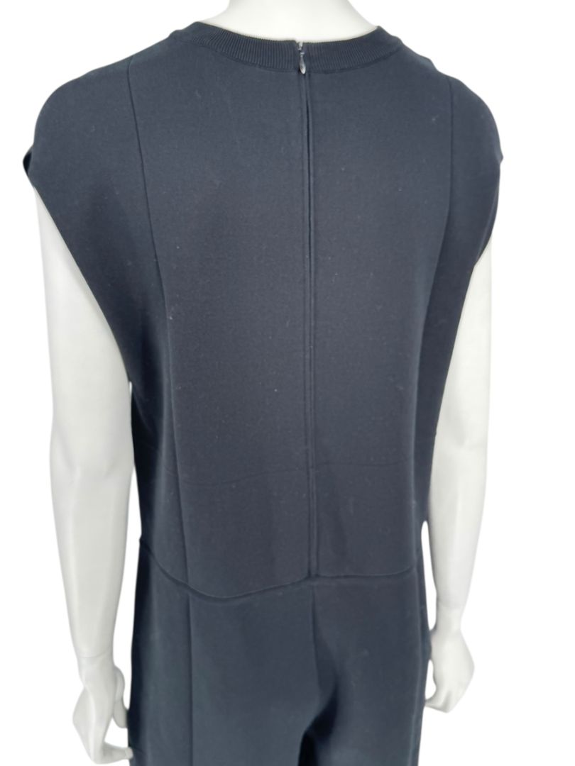 Balenciaga Black Sleeveless Wide-Leg Jumpsuit – Size FR 36