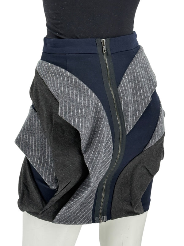 Yigal Azrouël Sculptural Layered Mini Skirt – Size 0