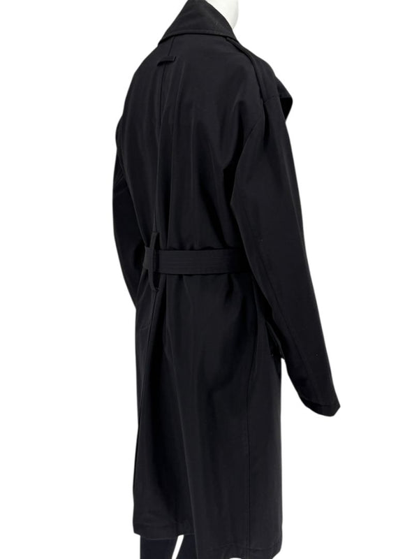 Jean Paul Gaultier Homme Black Belted Trench Coat – Size IT 50 / US 40