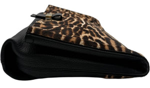 Lanvin Leopard Print Pony Hair Clutch