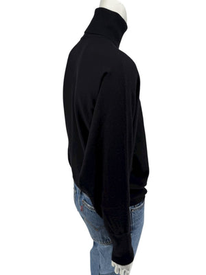Rena Lange Women’s Black 100% Cashmere Turtleneck Sweater – Size L