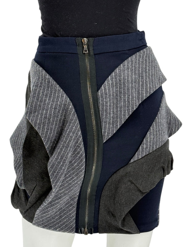 Yigal Azrouël Sculptural Layered Mini Skirt – Size 0