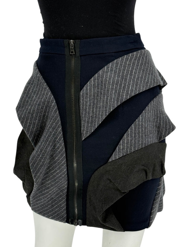 Yigal Azrouël Sculptural Layered Mini Skirt – Size 0