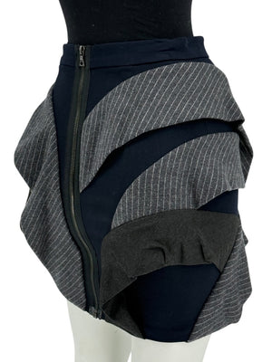 Yigal Azrouël Sculptural Layered Mini Skirt – Size 0