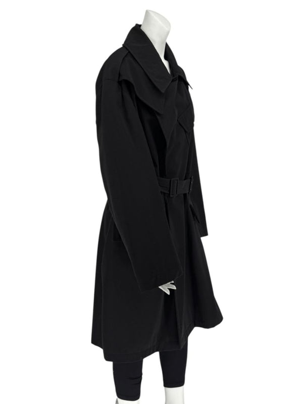 Jean Paul Gaultier Homme Black Belted Trench Coat – Size IT 50 / US 40