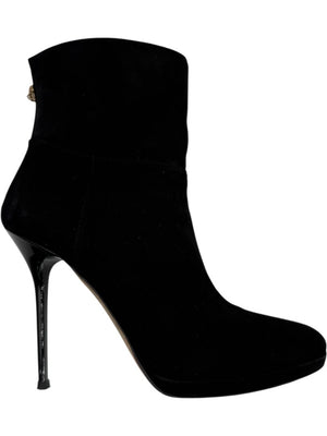Jimmy Choo Black Suede Ankle Booties – Size 39