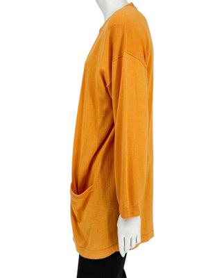 Shamask Tangerine Cashmere & Silk Twin Set – Size 2