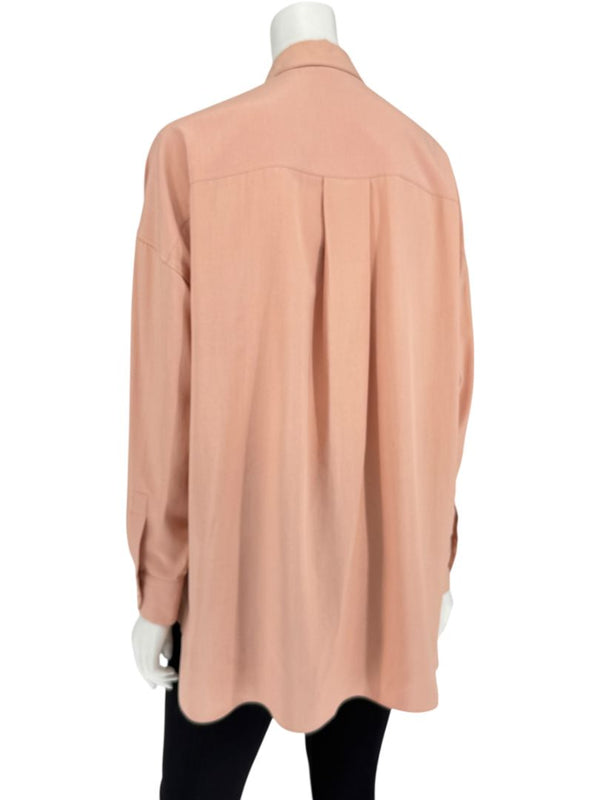 Loro Piana Rose Silk Button-Down Shirt – Size IT 40