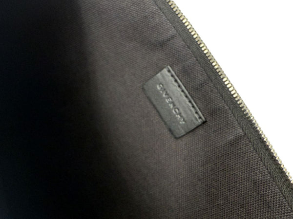 Givenchy Black Leather 'I Feel Love' Medium Clutch