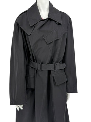 Jean Paul Gaultier Homme Black Belted Trench Coat – Size IT 50 / US 40