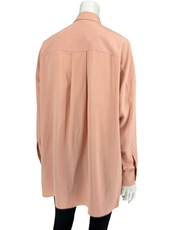 Loro Piana Rose Silk Button-Down Shirt – Size IT 40