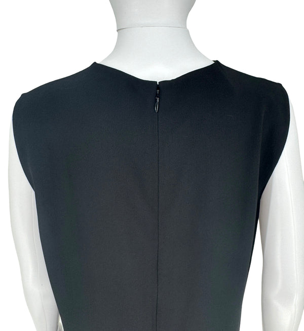 Prada S/S 2017 Ostrich Feather Crepe de Chine Dress