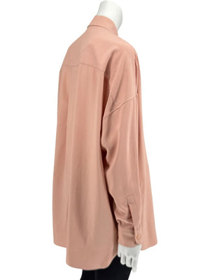 Loro Piana Rose Silk Button-Down Shirt – Size IT 40