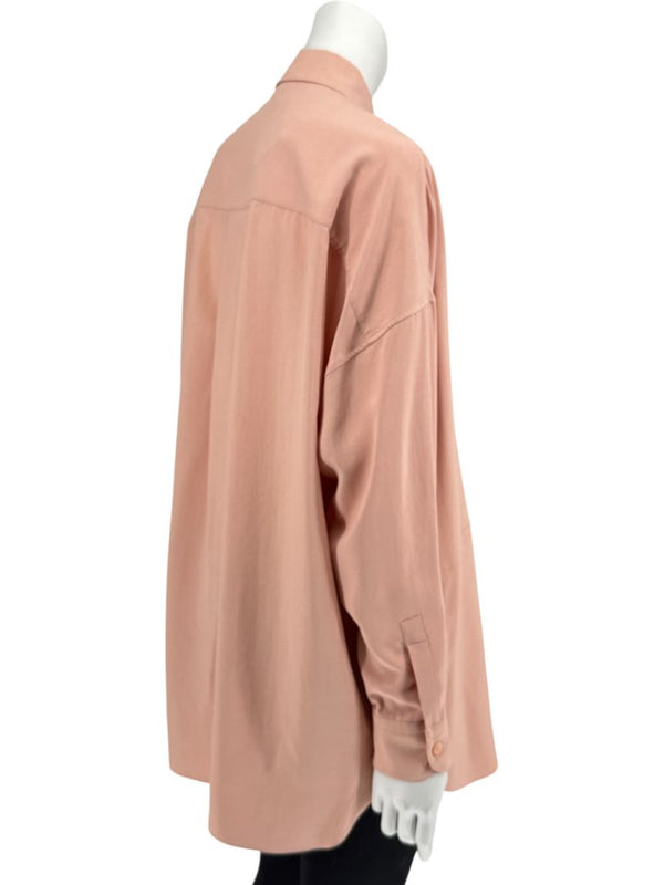 Loro Piana Rose Silk Button-Down Shirt – Size IT 40