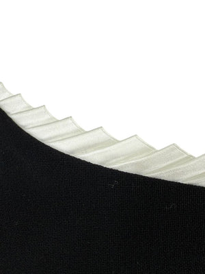 Escada Black Strapless Corset Top with Satin Trim – Size 44