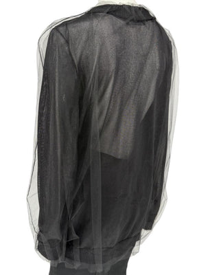 Dolce & Gabbana Black Sheer Layered V-Neck Top – Size L