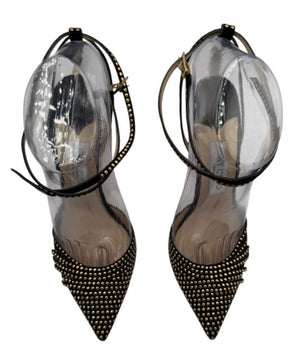 Jimmy Choo Black Studded Mesh Pumps – Size 37 – Excellent Preowned Condition (Worn Once)