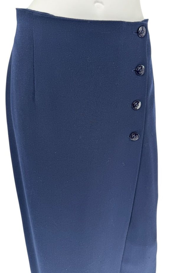 Lauren Ralph Lauren Navy Wool Blend Skirt Suit – Size 6 (NWT)