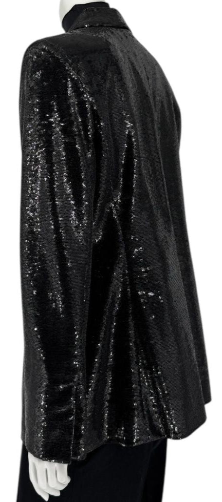 Chanel Black Sequin Jacket – 2009 Cruise Collection (Miami-Inspired) Size FR 46