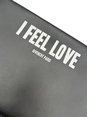 Givenchy Black Leather 'I Feel Love' Medium Clutch