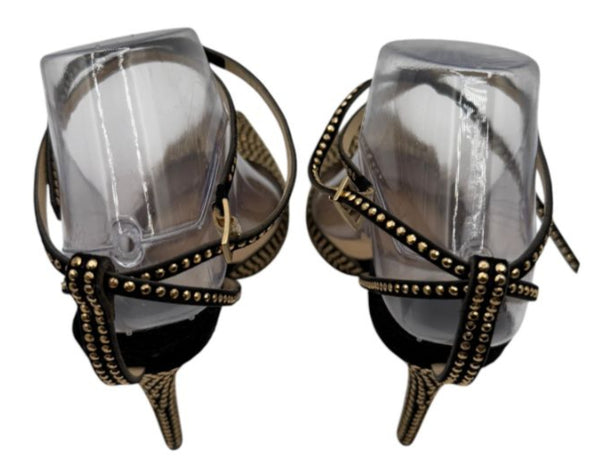 Jimmy Choo Black Studded Mesh Pumps – Size 37 – Excellent Preowned Condition (Worn Once)