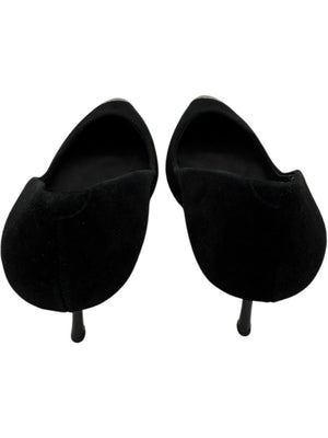 Giuseppe Zanotti Black Suede Cap Toe Pumps – Size 39