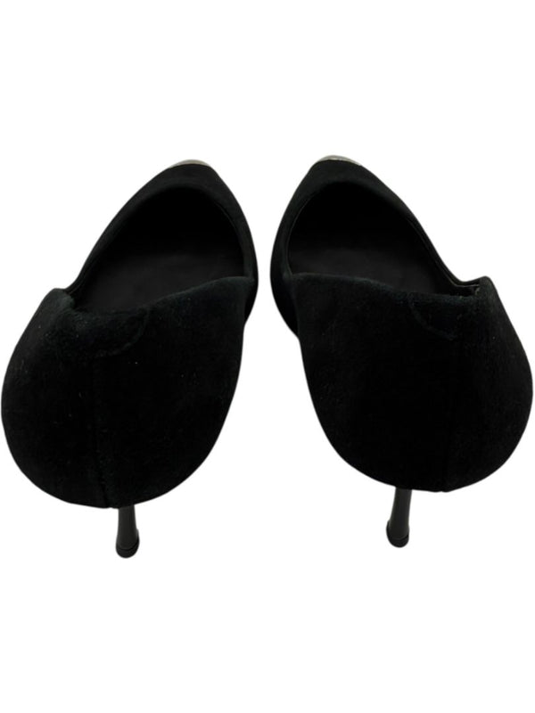 Giuseppe Zanotti Black Suede Cap Toe Pumps – Size 39