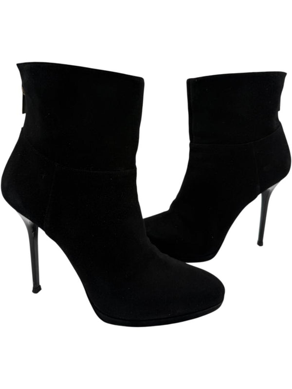 Jimmy Choo Black Suede Ankle Booties – Size 39