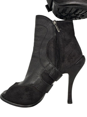Christian Dior "Spy Low Boot" Leather & Suede Ankle Boots – Size 36