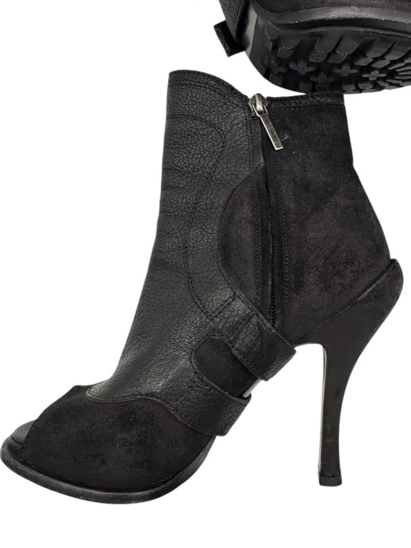 Christian Dior "Spy Low Boot" Leather & Suede Ankle Boots – Size 36