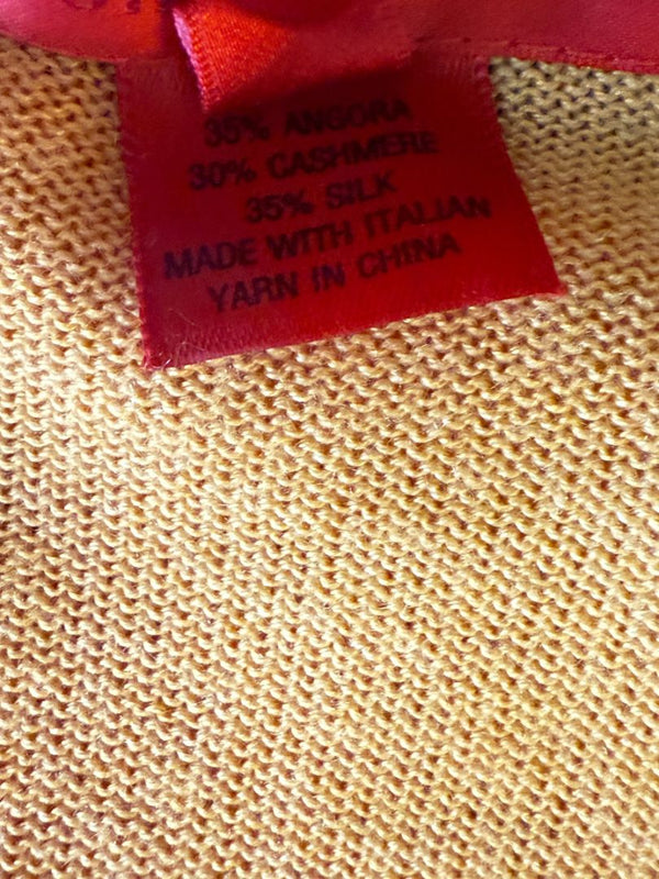 Shamask Tangerine Cashmere & Silk Twin Set – Size 2