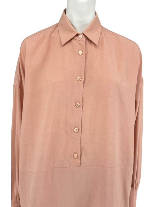 Loro Piana Rose Silk Button-Down Shirt – Size IT 40