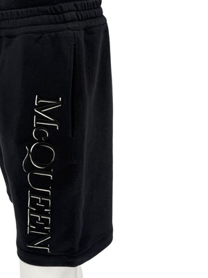 Alexander McQueen Men’s Logo Embroidered Sweat Shorts – Size L (Men's)