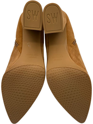 Stuart Weitzman Tan Suede Pointed Toe Booties – Size 8.5M