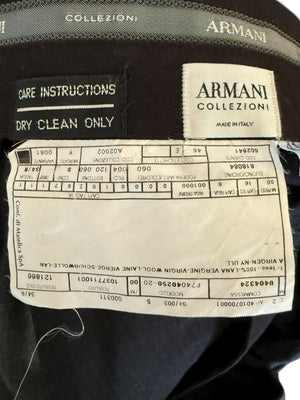 Armani Collezioni Men’s Virgin Wool Dress Trousers – Size 34