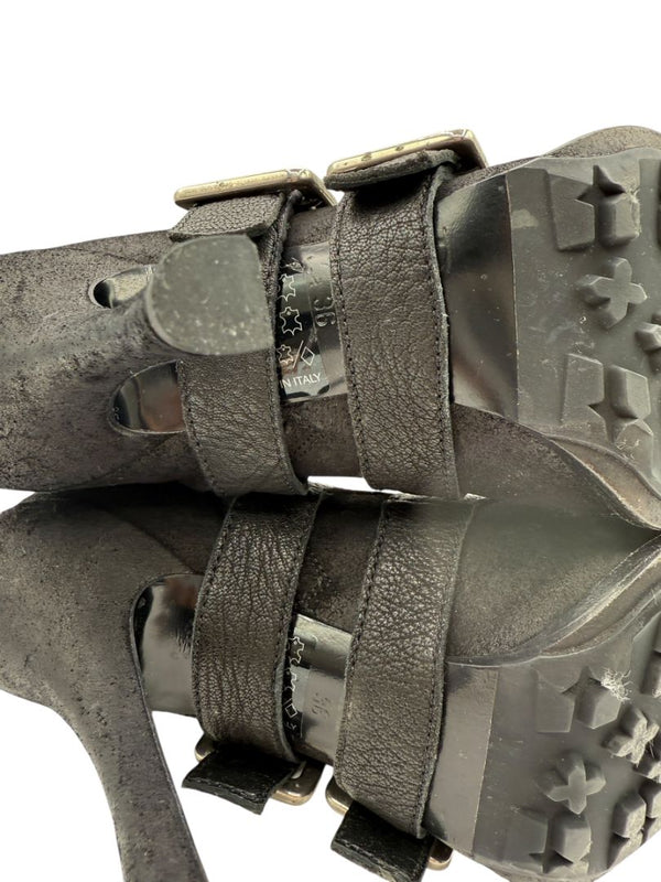Christian Dior "Spy Low Boot" Leather & Suede Ankle Boots – Size 36