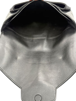 Givenchy Black Pony Hair Accented Antigona Envelope Clutch Bag