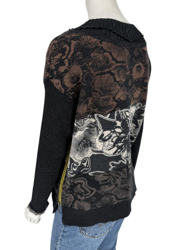 Eva & Claudi Floral Wool Sweater – Size L