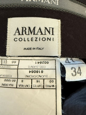 Armani Collezioni Men’s Virgin Wool Dress Trousers – Size 34