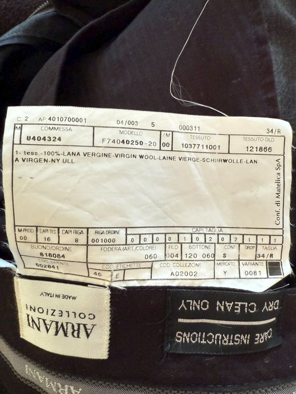 Armani Collezioni Men’s Virgin Wool Dress Trousers – Size 34